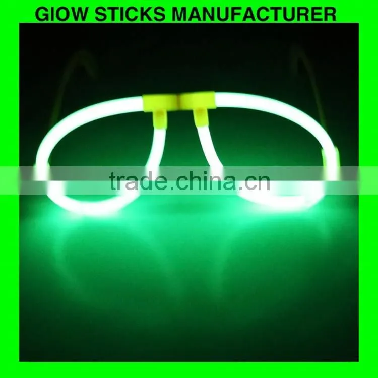 mini glow stick light glow eyeglasses in plastic tube , glow stick glasses