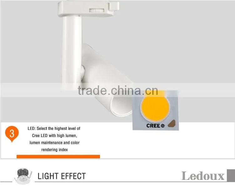 low small power dimmable led track light 6watt CE SAA