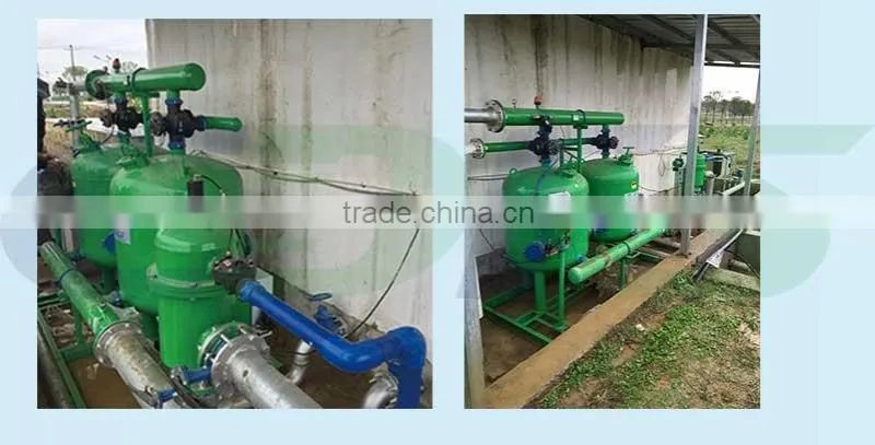 Low quality and high quality of the plant to reduce the turbidity of the sand filter