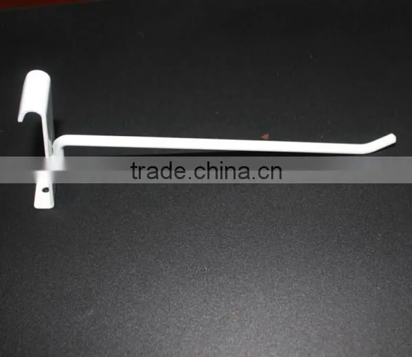 White Powder Coat Metal Hook for Grid Wall