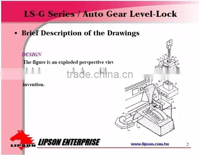LS-G01 Made in taiwan MIT car security antitheft mechanical gear shift locks