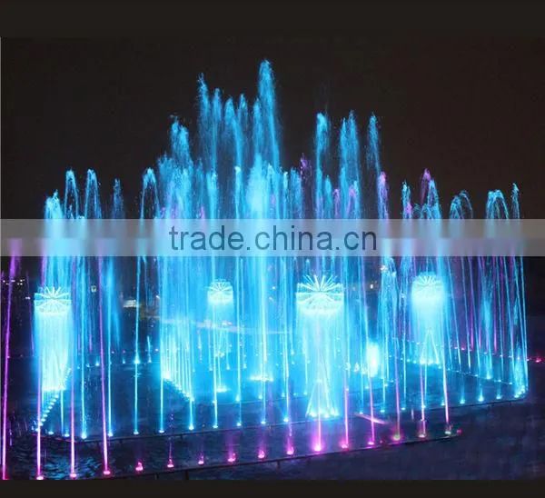 Musical Water Fountains Water Screen Movie With Multicolored Waterproof Light