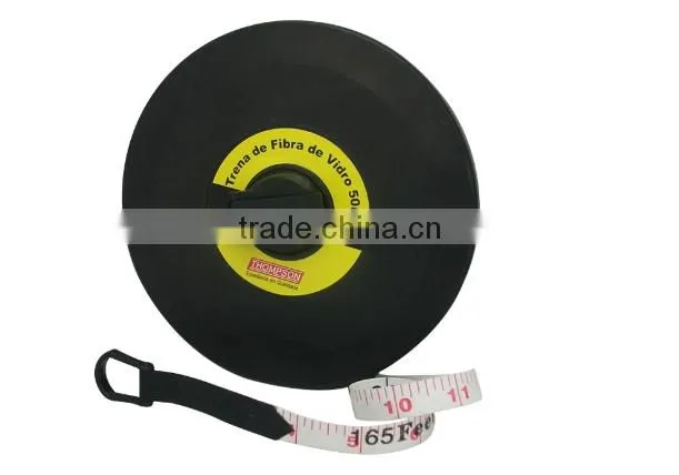 50M 165FEET round black ABS case fiber measure tape Brand Measuring Tape
