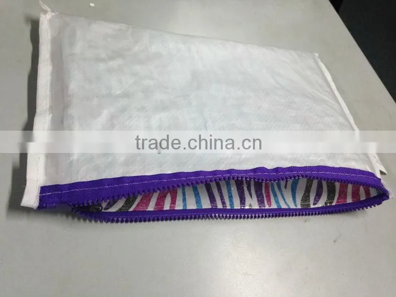 Unique pp woven zipper lock pencil case