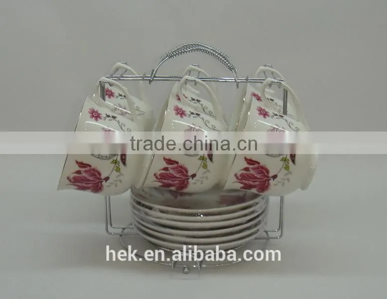 personalized new design coffee tea mug ,porcelain cup and saucer