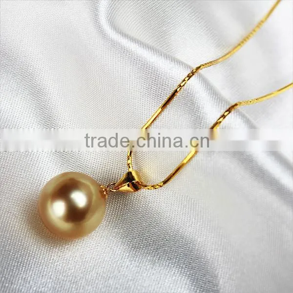18K gold south sea pearl price necklace pendant pattern