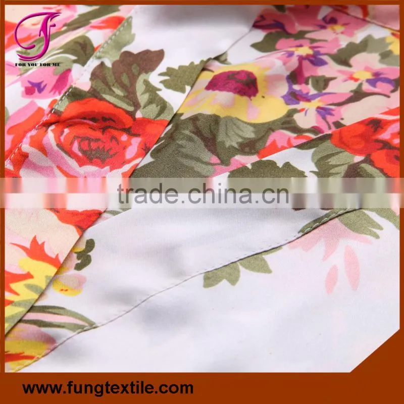 Fung 3002 Woman Bridesmaid Satin Floral Robes Wedding