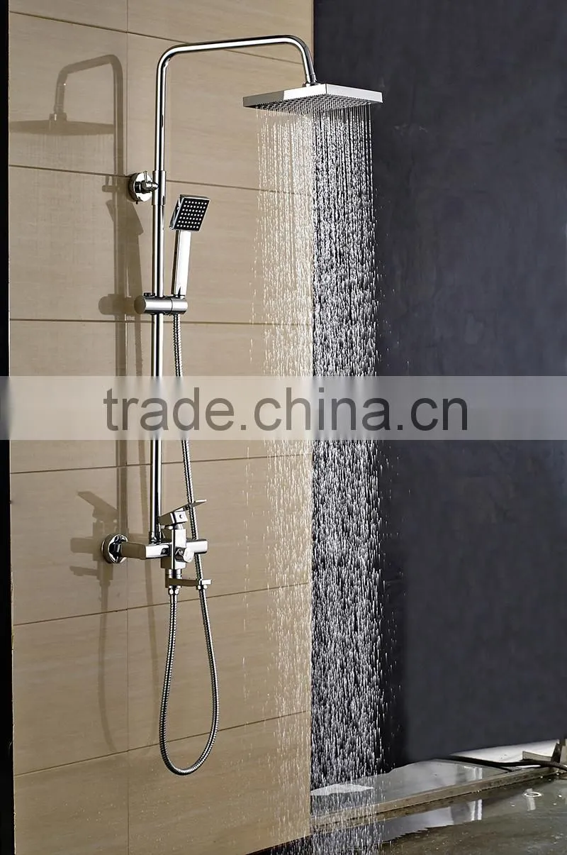 Square rain shower sets