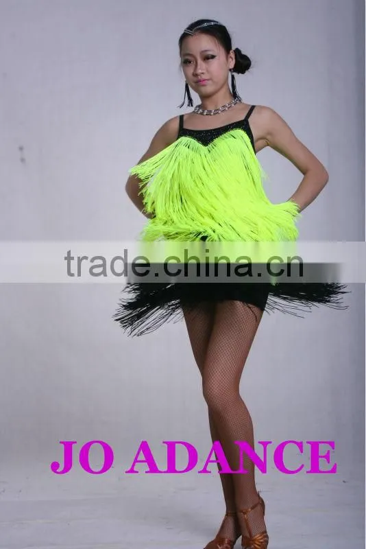 Latin dance dress dance competition dress Latin dance skirt Tights