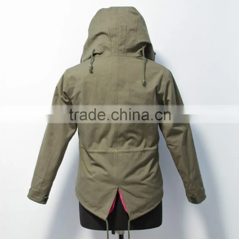 Hot selling fake fur parka jacket in China