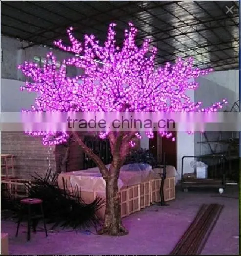 Outdoor acrylic motif tree light LED sculpture light decorations led cherry blossom tree light