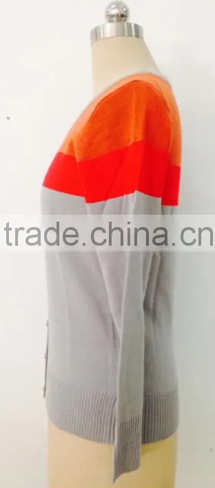 women stripe cardigan sweater