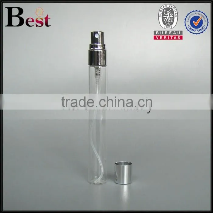 3ml 5ml 7ml 8ml 10ml mini mist perfume bottle with crimp sprayer