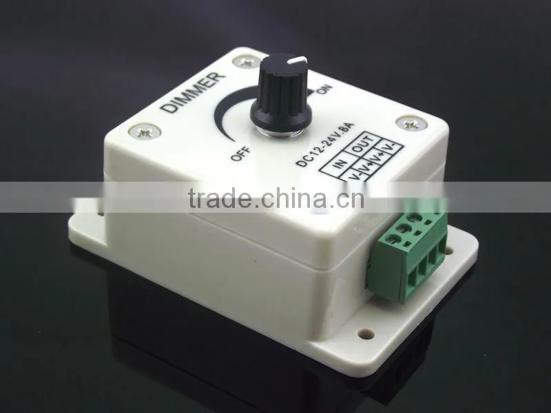 12V 24V 8A LED Dimmer Switch, PWM Digital Dimming,Diy LED Dimmer