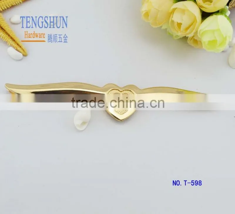 Zinc alloy decorative side clip for purse new style metel bag parts free samples