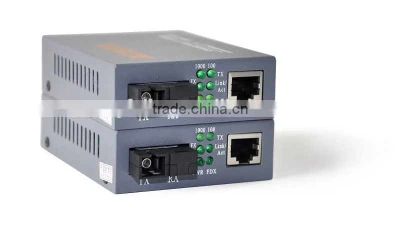 1000M 20KM, Media convert, Fiber Ethernet Converter with 4 RJ45 Ports;Optical media converter