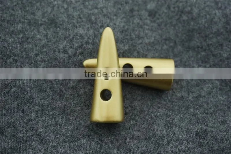 chinese gold matt horn toggle button for clothing