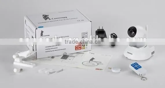 Onvif P2P 720P HD full hd ip camera 128GB SD card Max 64ch wifi IP camera alram sensor
