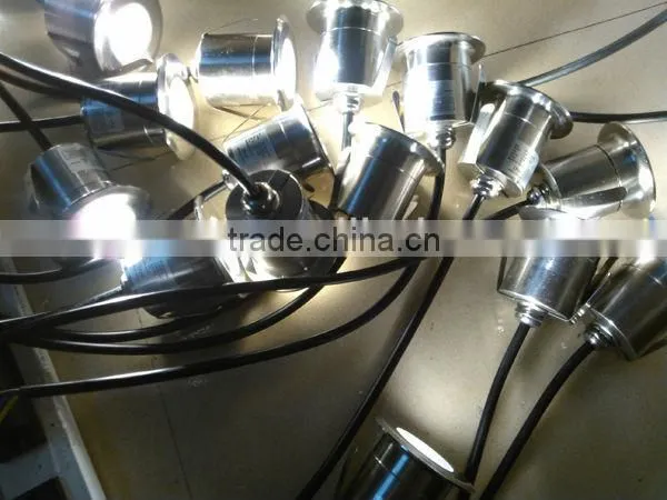 outdoor aluminium light 240lm 3w IP68 led inground lighting