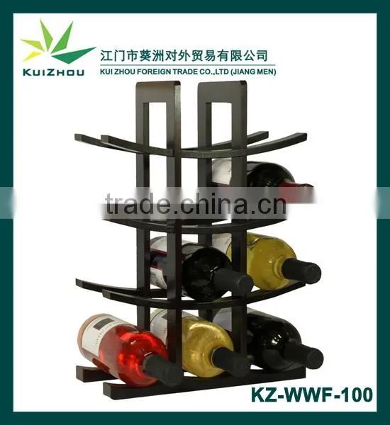 12-Bottle Bamboo Wine Rack