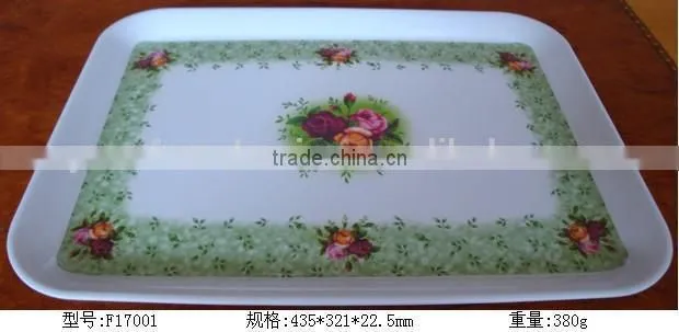 Melamine nice quality food serving trays