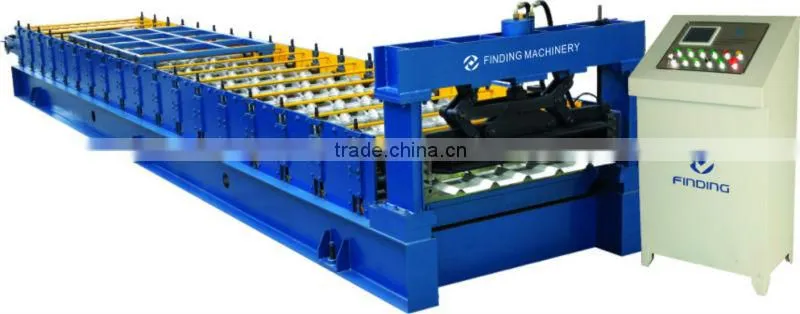 PLC control cold rolling rebar machine with electric tile cutter