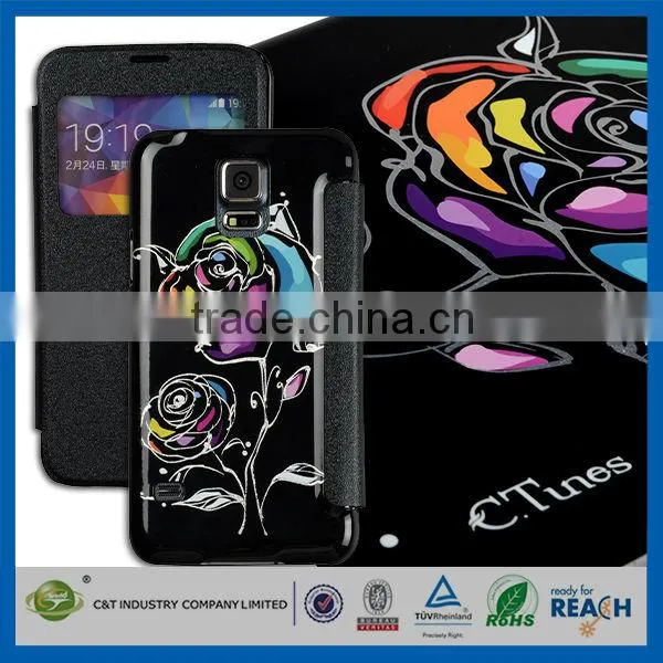 C&T Ctunes series Luxury Gold Siliver foil hard plastic case for iphone 5