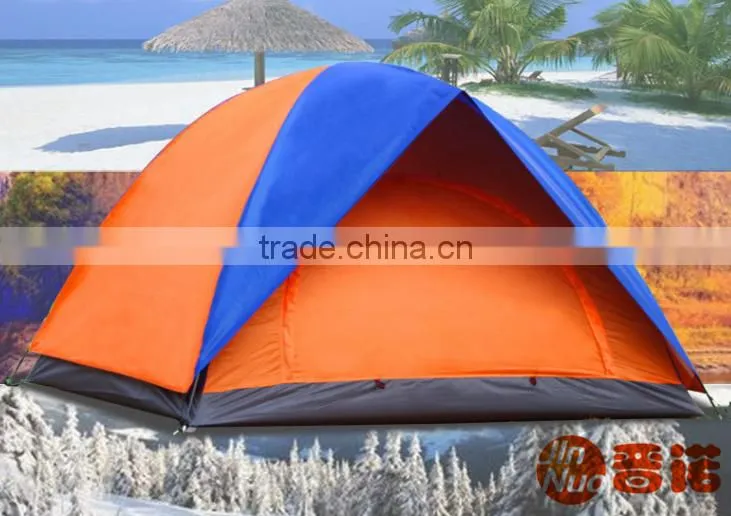 3 person double layers single door outdoor travelling tent