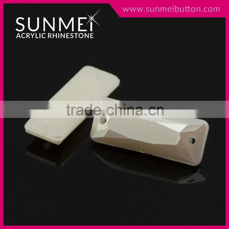 Competitive Price Baguette Shape Sew On Crystal Beads Wedding Dress