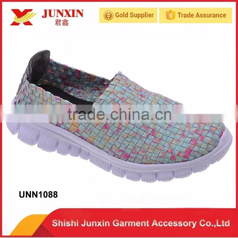 2016 cheap China wholesale woven elastic shoes for women