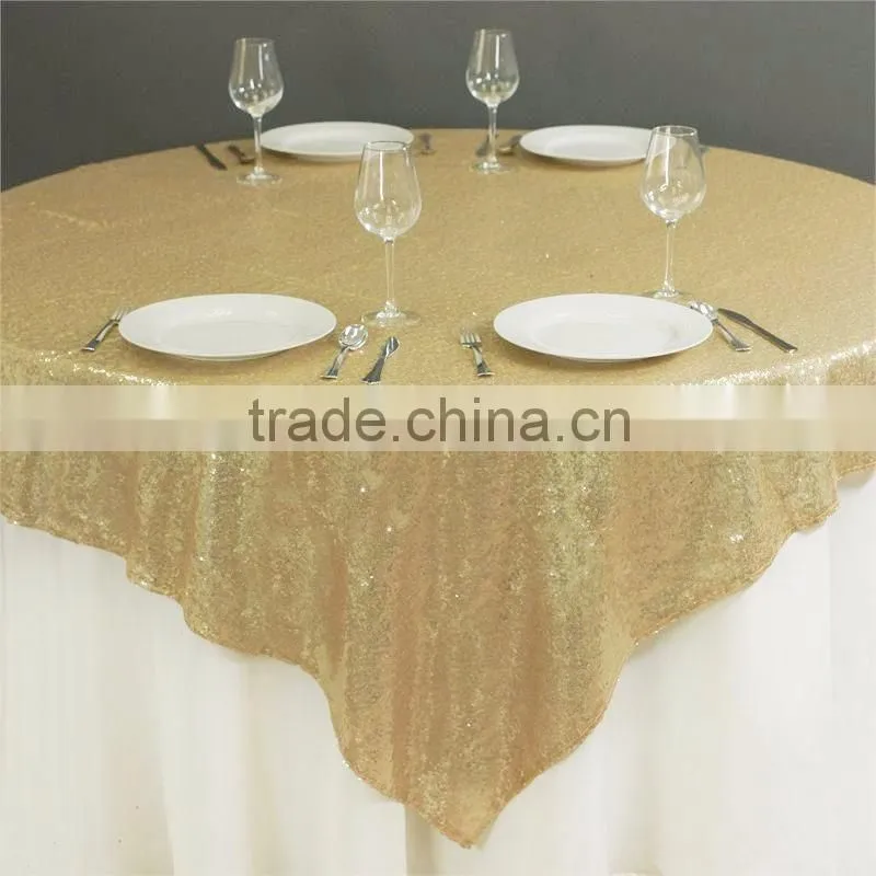 3MM Sequin Fabric Square Table Overlay