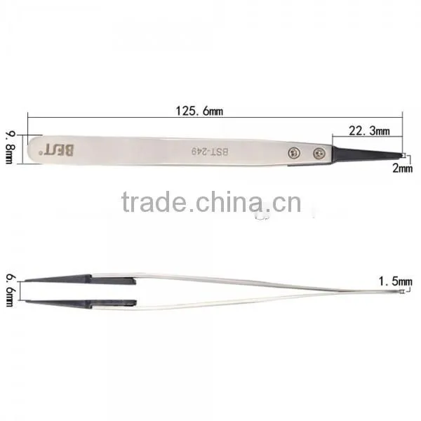 BST-249 Highly Precise Stainless Steel Anti-static Tweezers