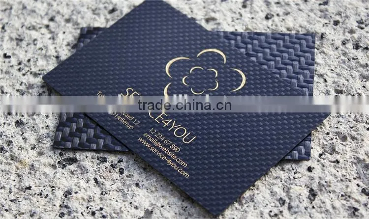 Customed made carbon fiber business card ,thick plastic carbon fiber business cards 1 mm