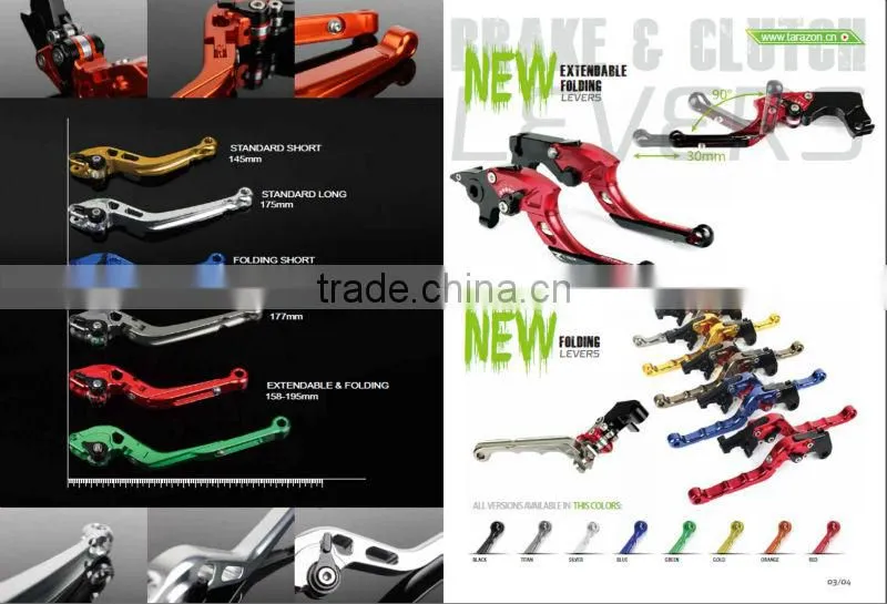 motorcross CNC adjustable folding brake and clutch levers for CRF450 parts