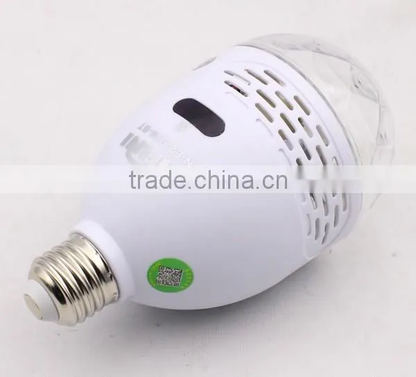 Energy saving led bulb bluetooth speaker, MP3 player built-in bluetooth bulb speaker