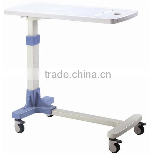 2016 F-33 ABS hospital movable over bed table, hospital bed dining table, hospital food tray