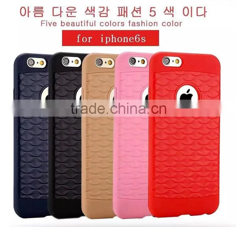 Alibaba express china supplier mobile accessories phone case ultra-thin TPU case for iPhone Case 6 /6s with wave pattern