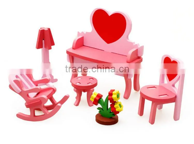 New design colorful home toy wooden kids jigsaw puzzle