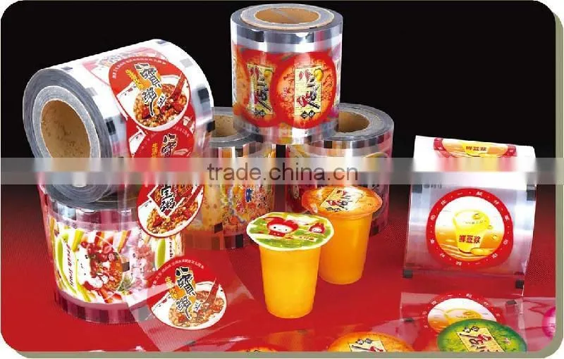 High quality fruit jelly cup lidding film/sealing film for jelly