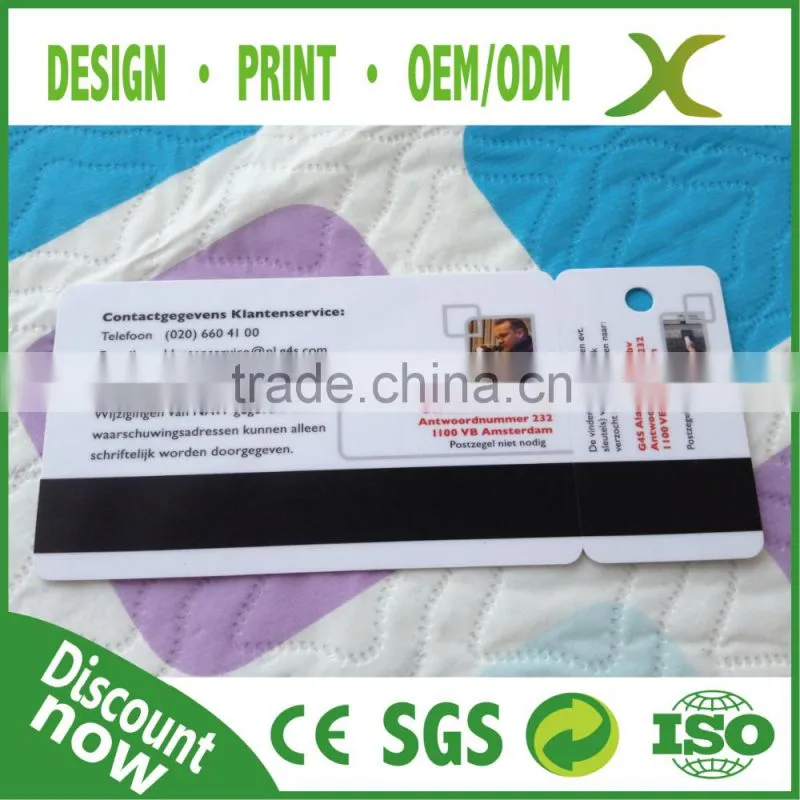 Free Design~~~High Quality Combo Card/plastic snap off combo card/ PVC key chain card