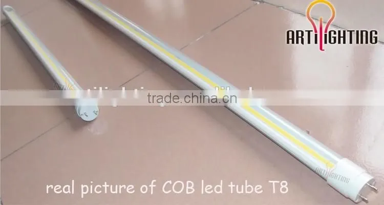 High lumens 110lm/w 4ft 18W cob led tube lamp 19w t8 120cm