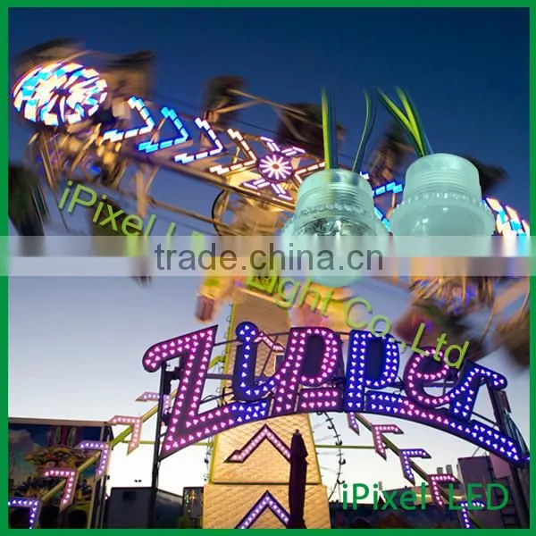 iPixel led rgb led lighting 30mm flat led string UCS1903IC Clear lens
