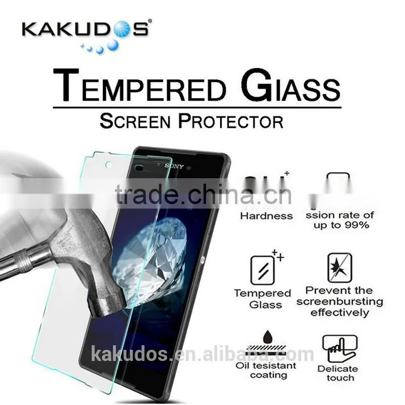 factory supply 9H tempered screen protector glass for SONY xperia Z4,Free sample