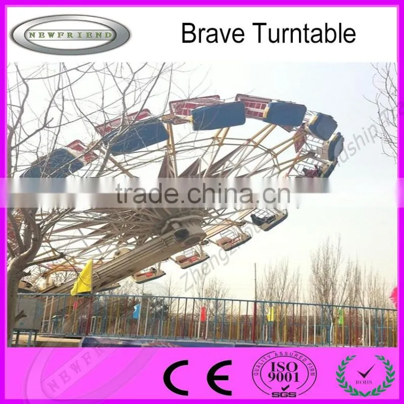 factory product Thrill amusement park freak out rides brave turntable for sale with high quality