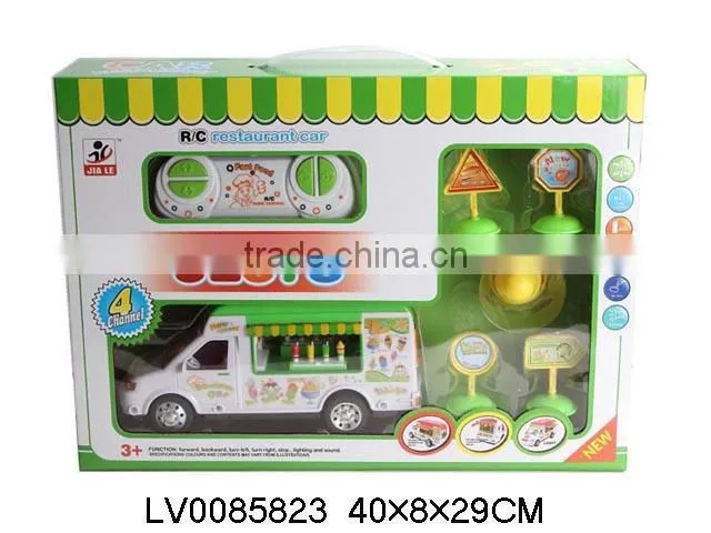 4CH rc restaurant car toy with light&music