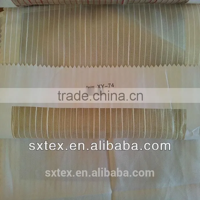 2015 Top quality 10 years experience printed black and white stripe curtain fabric