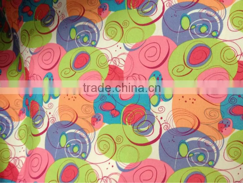 100% polyester printed taffeta fabric