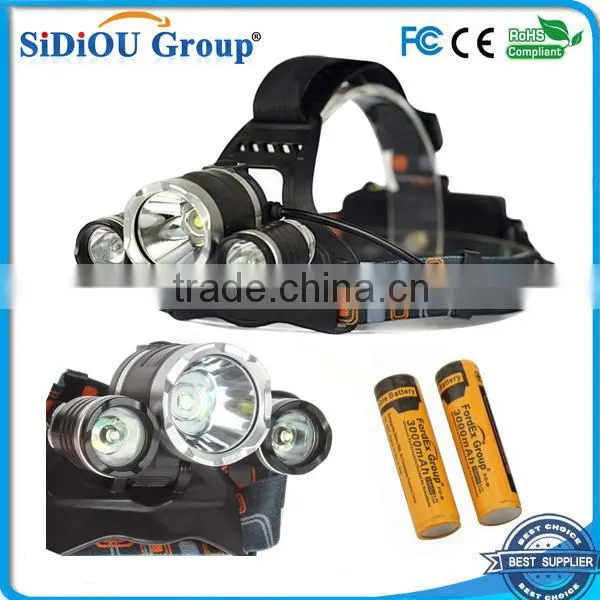 30W 5000 Lumens 3x XM-L T6 LED Head Torch / Headlamp Waterproof
