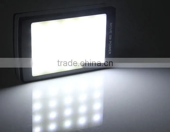 solar led camping lantern with mobile charging solar panel