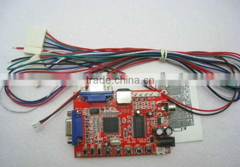Factory supply!Portable GGBS-8100 VGA to CGA / CVBS / S-VIDEO High Definition Converter Board